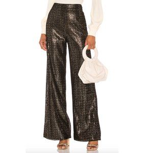 House of Harlow x REVOLVE Chiara Pant in 'Noir & Gold'